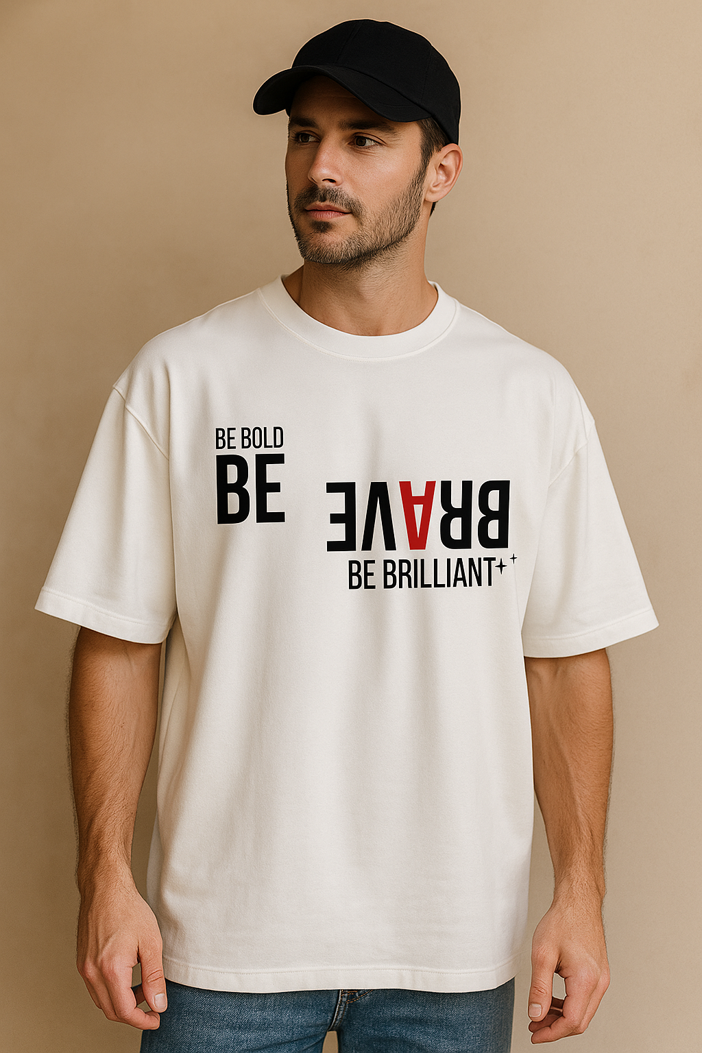 BE BRAVE Oversized Unisex T-Shirt