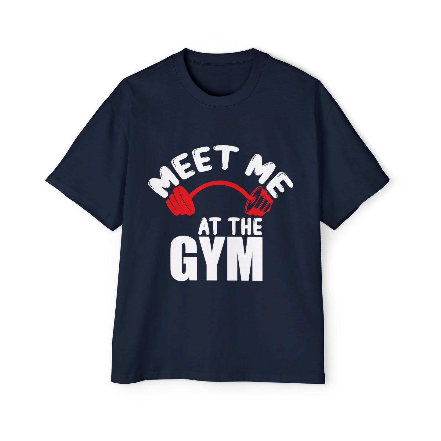 Meet Me at the Gym Graphic T-Shirt – Oversized Fit | Cotton Gym Tee