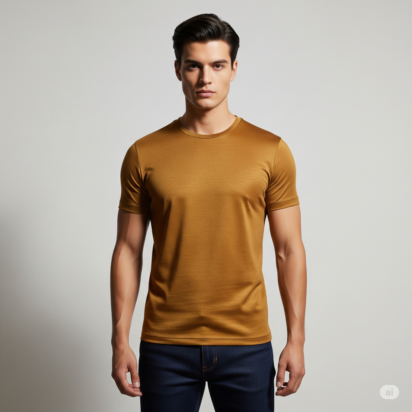 Beige – Premium Unisex Solid Cotton Tee