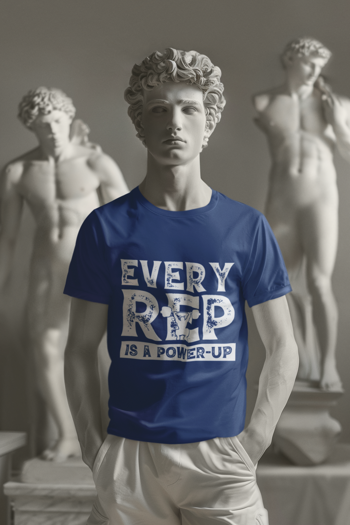 “Every Rep is a Power-Up” Gym T-Shirt – Motivational Workout Tee