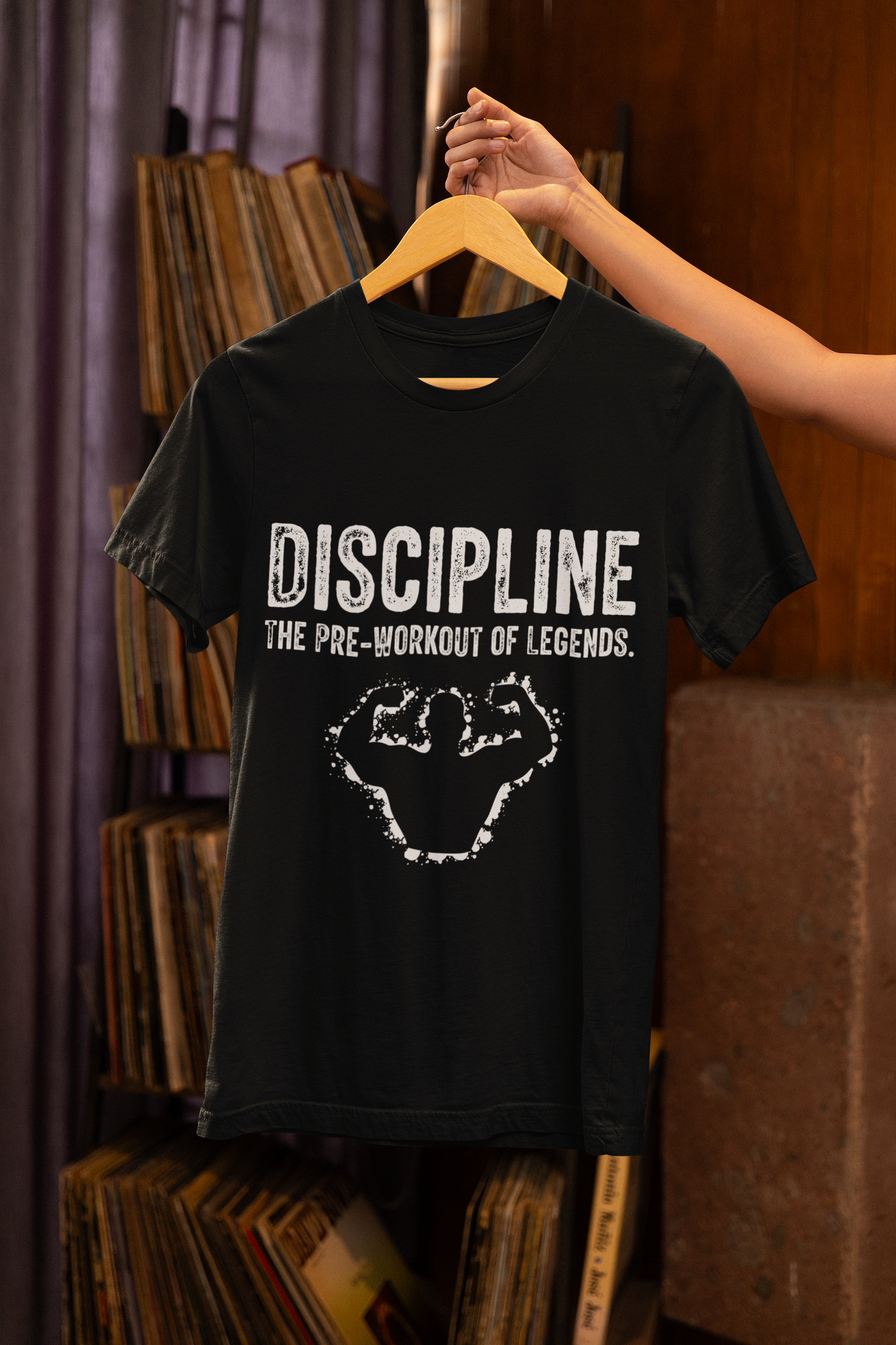 “Discipline Gym T-Shirt – Motivational Fitness Tee for Men & Women”