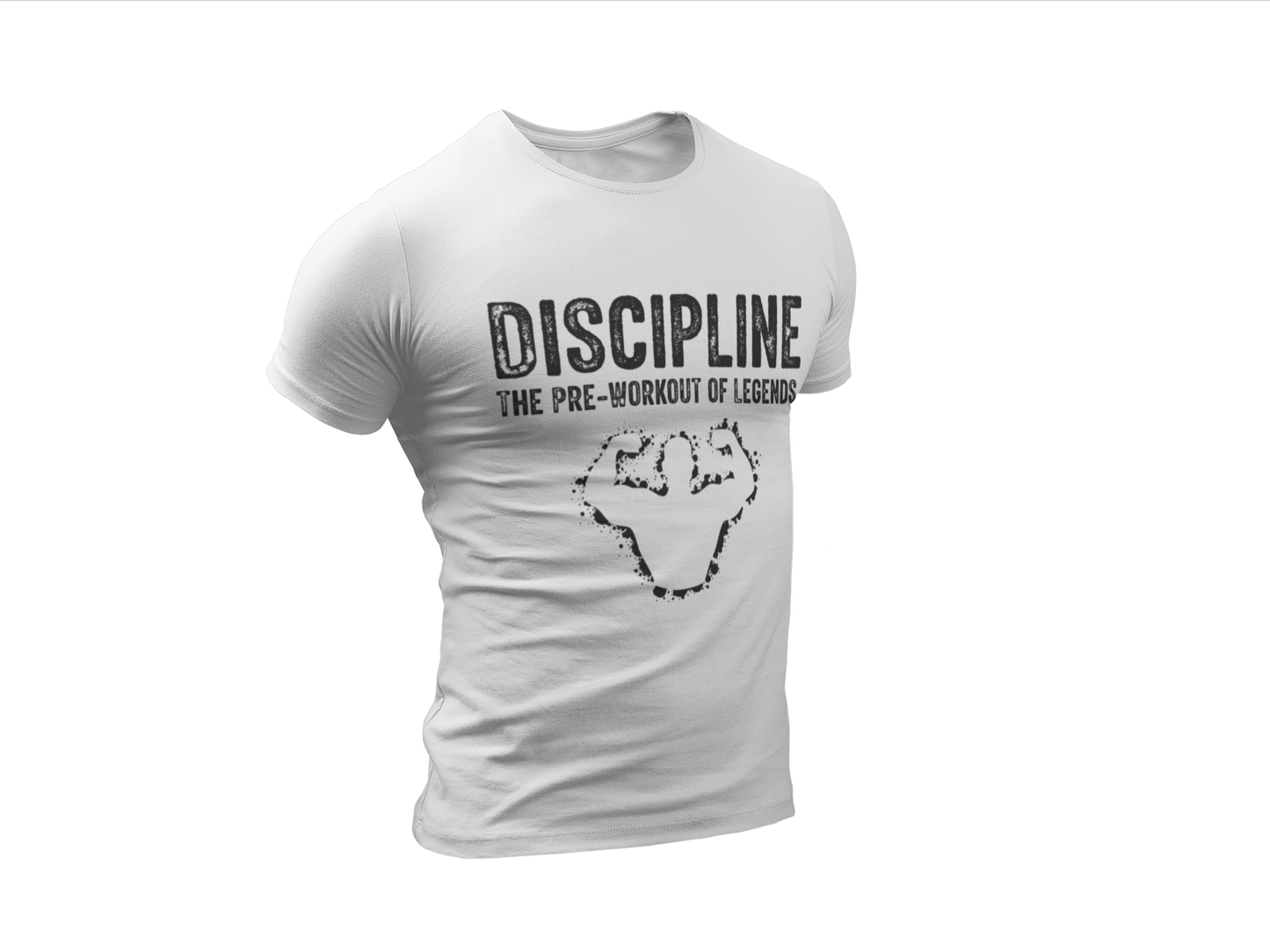 “Discipline – The Pre-Workout of Legends Gym T-Shirt”