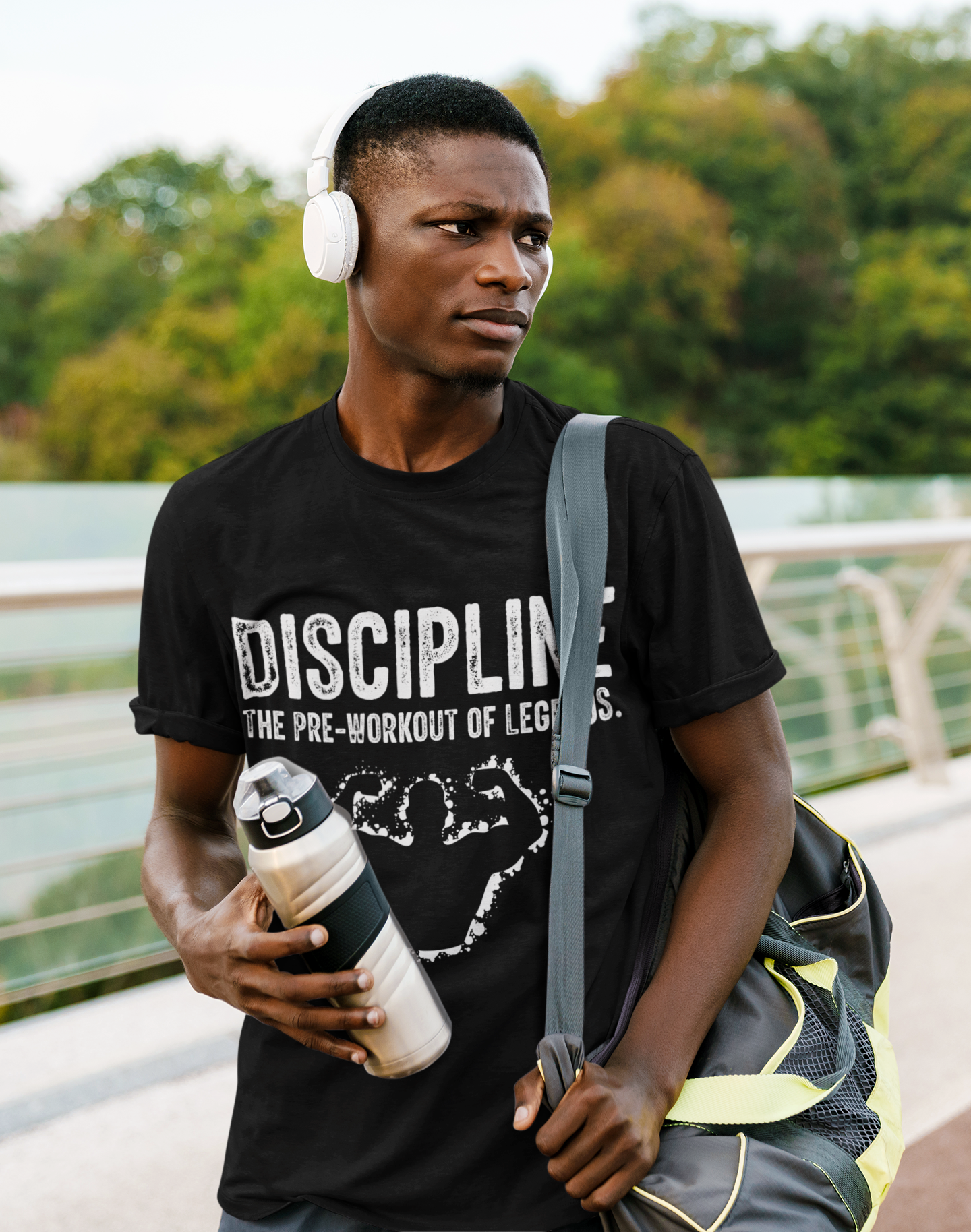 “Discipline Gym T-Shirt – Motivational Fitness Tee for Men & Women”