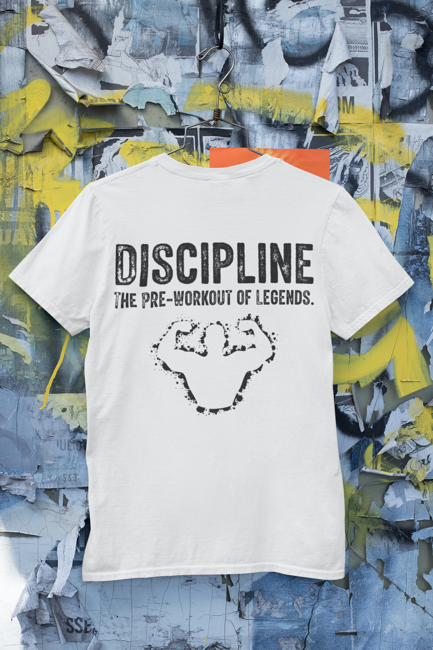 “Discipline – The Pre-Workout of Legends Gym T-Shirt”