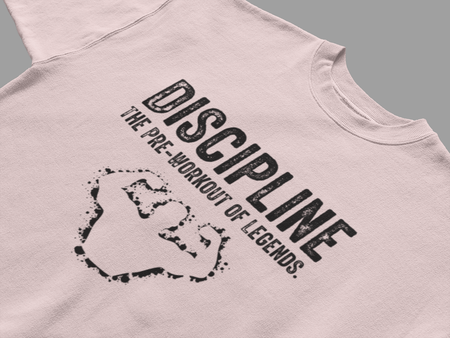 “Discipline – The Pre-Workout of Legends Gym T-Shirt”