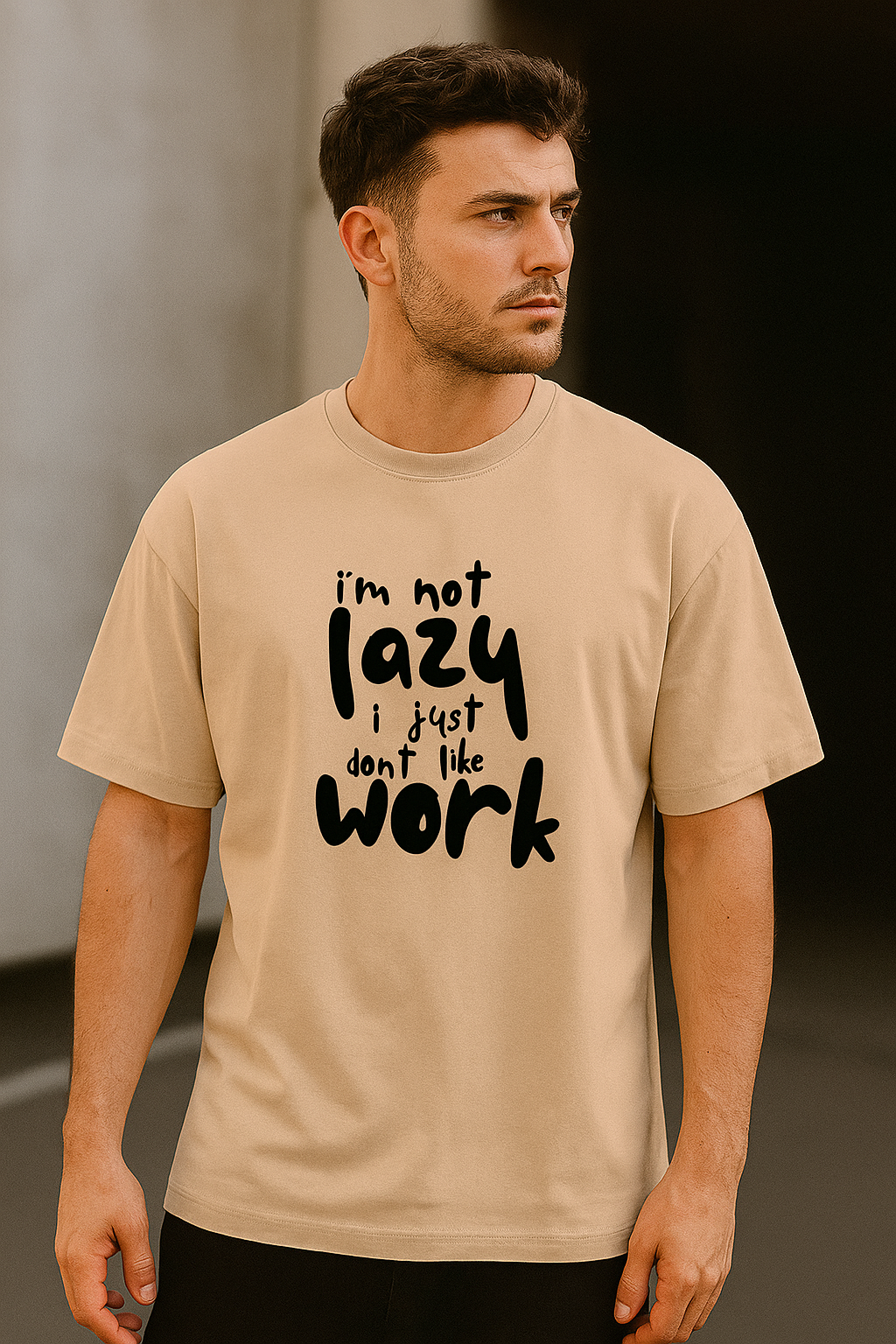 I'M NOT LAZY Classic Crew T-Shirt