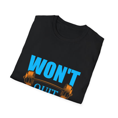 Won’t Quit Until I’m Fit Gym T-Shirt – 100% Cotton | Regular Fit Workout Tee