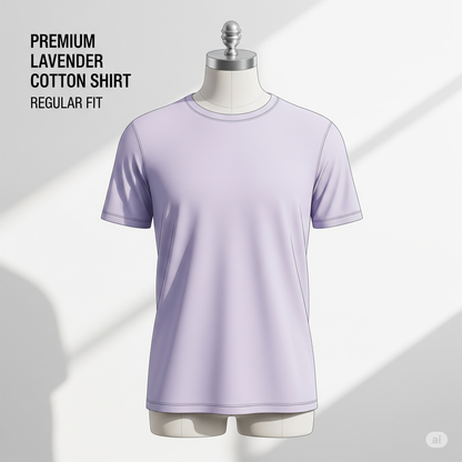 Lavender Luxe – Premium Unisex Solid Cotton Tee