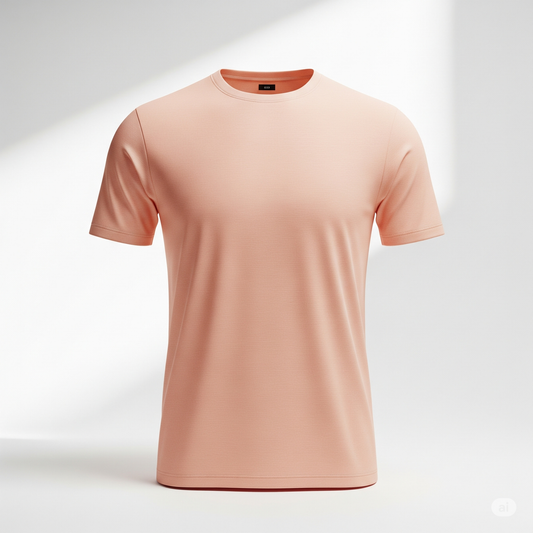 Peach – Premium Unisex Solid Cotton Tee