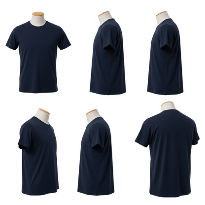 Navy Blue – Premium Unisex Solid Cotton Tee