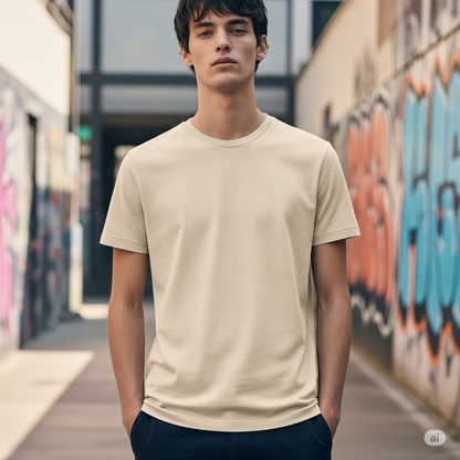 Off White – Premium Unisex Solid Cotton Tee