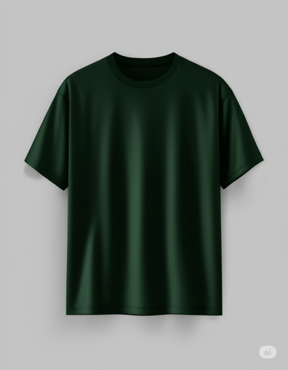 Bottle Green – Premium Unisex Solid Cotton Tee