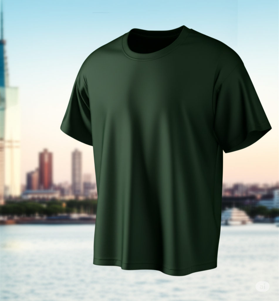 Bottle Green – Premium Unisex Solid Cotton Tee