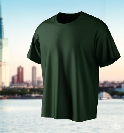 Bottle Green – Premium Unisex Solid Cotton Tee