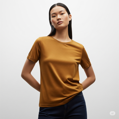 Beige – Premium Unisex Solid Cotton Tee