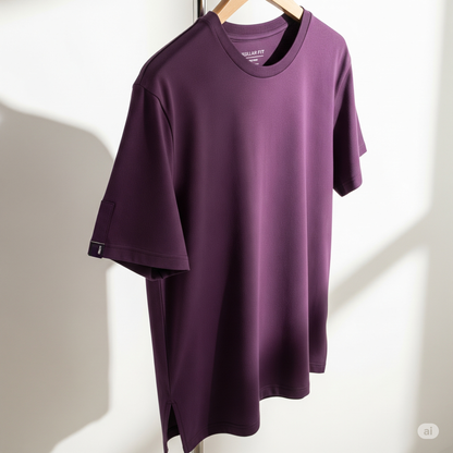 Purple – Premium Unisex Solid Cotton Tee