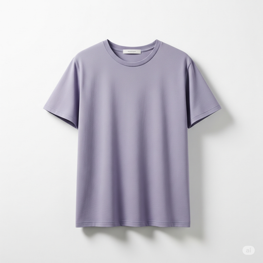 Lavender Luxe – Premium Unisex Solid Cotton Tee