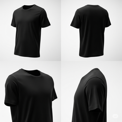 Black – Premium Unisex Solid Cotton Tee
