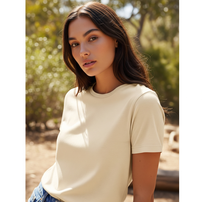 Off White – Premium Unisex Solid Cotton Tee