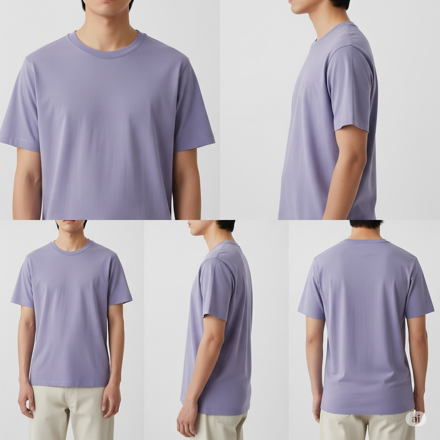 Lavender Luxe – Premium Unisex Solid Cotton Tee
