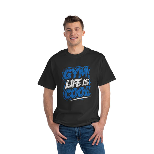 Men's Black Printed Oversized Standard T-Shirt