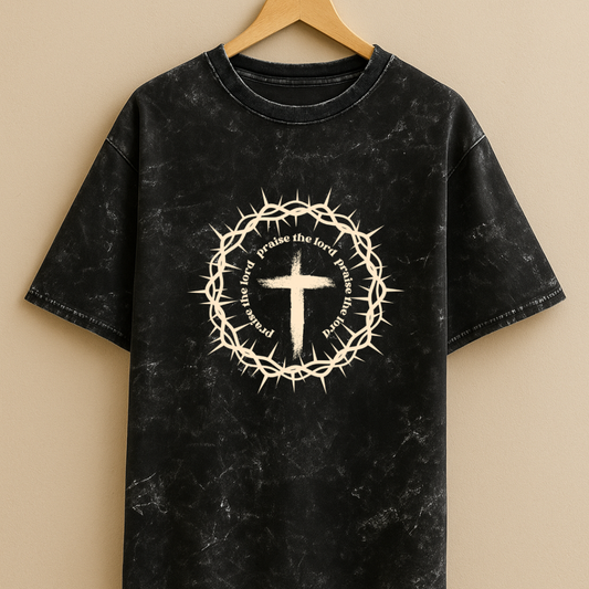 Unisex Acid Washed Oversized Tee