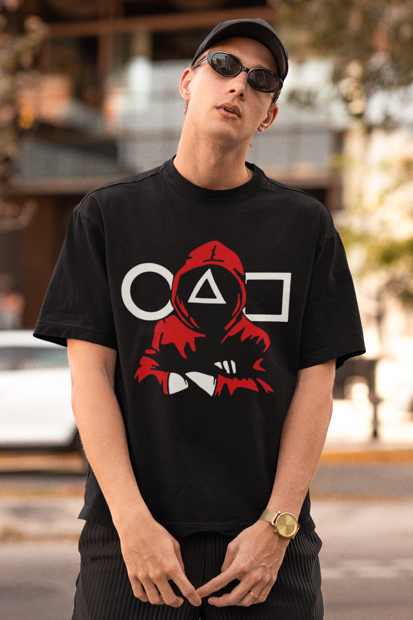 Squid Game Oversized T-Shirt – Unisex Heavyweight Streetwear Tee