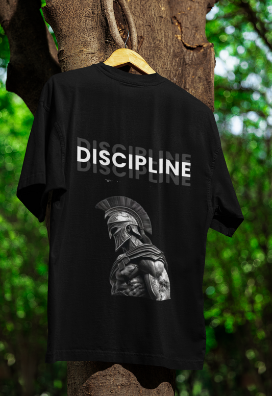 Discipline Spartan Warrior Oversized Graphic T-shirt – Premium Cotton Streetwear