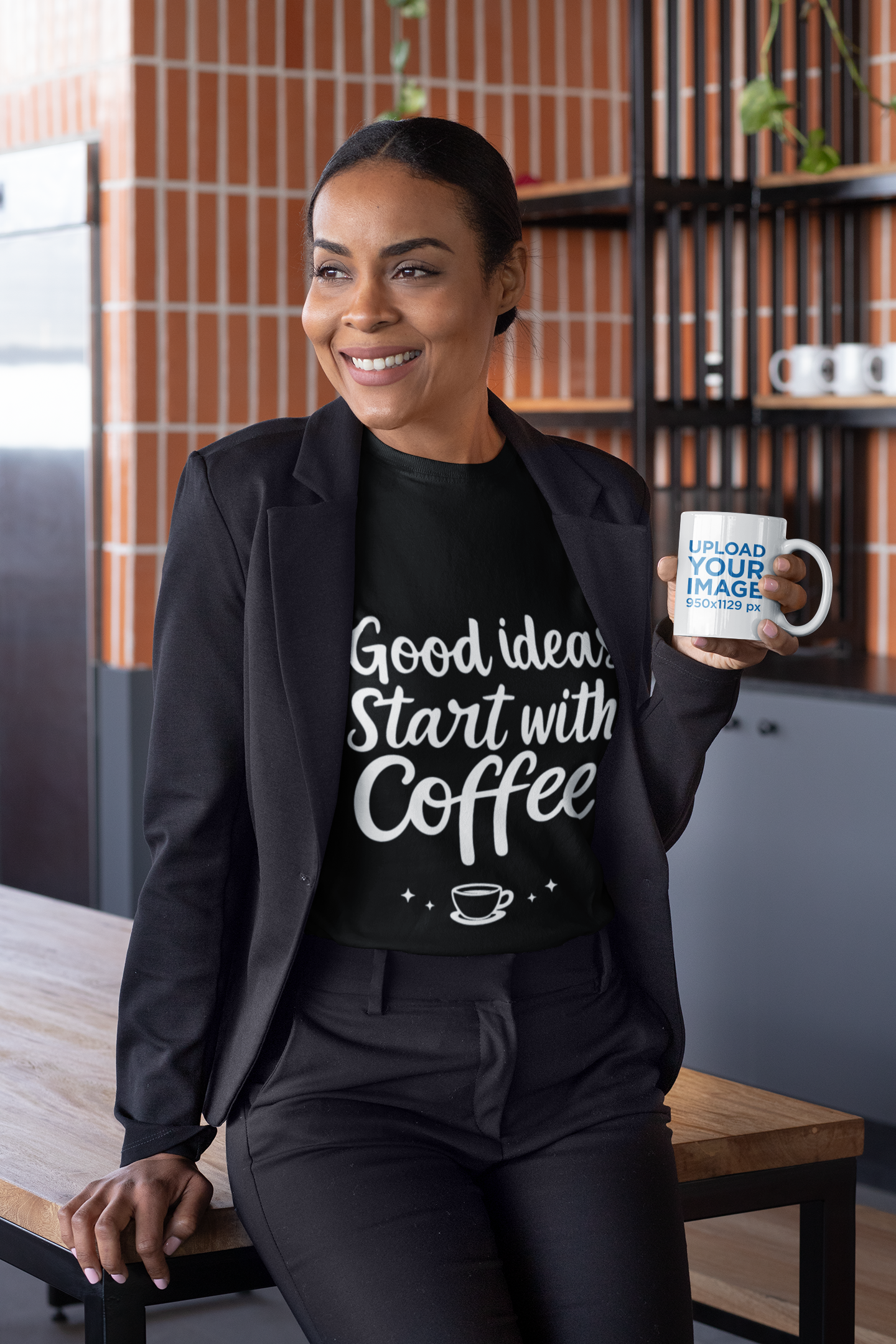 "Good Ideas Start with Coffee Printed Unisex T-Shirt – 100% Cotton, Casual Graphic Tee"