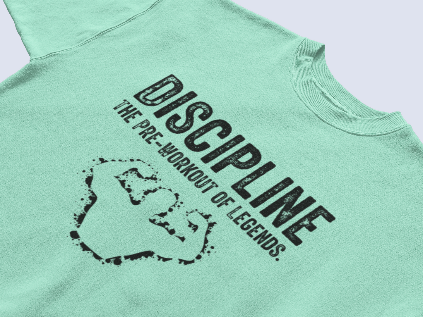 “Discipline – The Pre-Workout of Legends Gym T-Shirt”